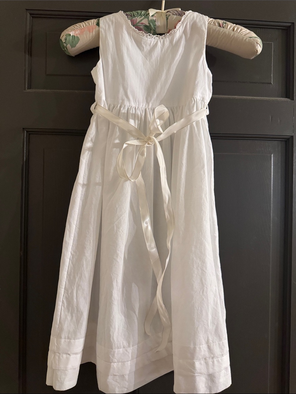 Strasburg Girls' White cotton dress